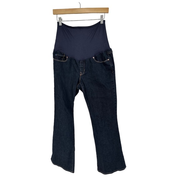 Gap 1969 Sexy Boot Maternity Jeans Dark Wash Size 30/10 - Picture 1 of 10